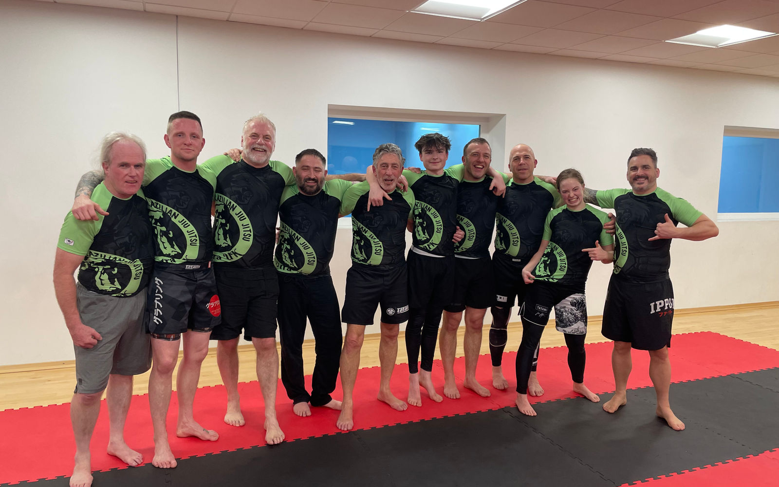 Adult BJJ training